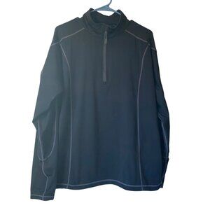 NFL‎ New Orleans Saints 50th Anniversary Men XL Black 1/4 Zip Pullover Shirt